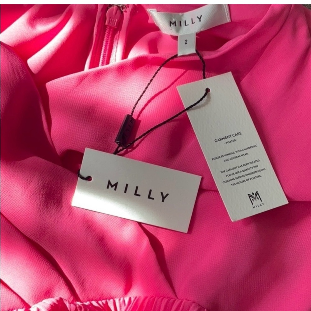 Milly, Livy Pleated Mini Dress, Size 2, Beautiful Detail, Great Quality, NWT - Picture 5 of 6